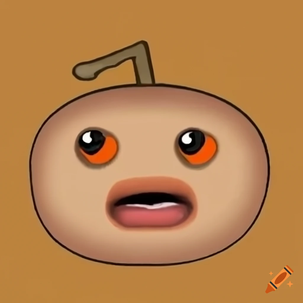 Surprised annoying orange reddit avatar on Craiyon