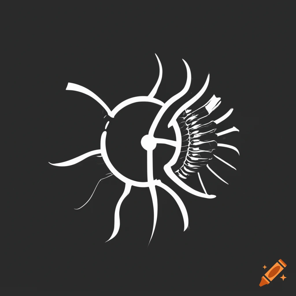 coral and air turbine logo for business