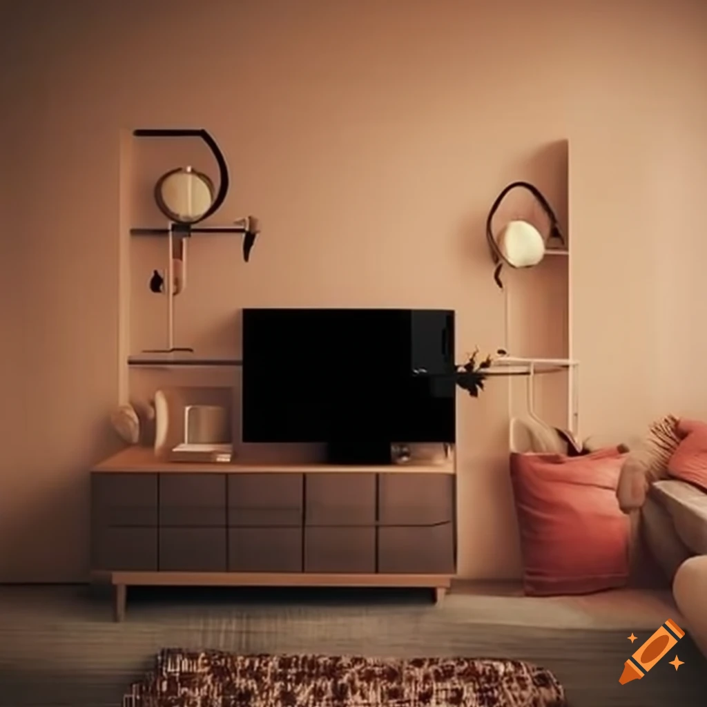 cozy room with a couch and TV