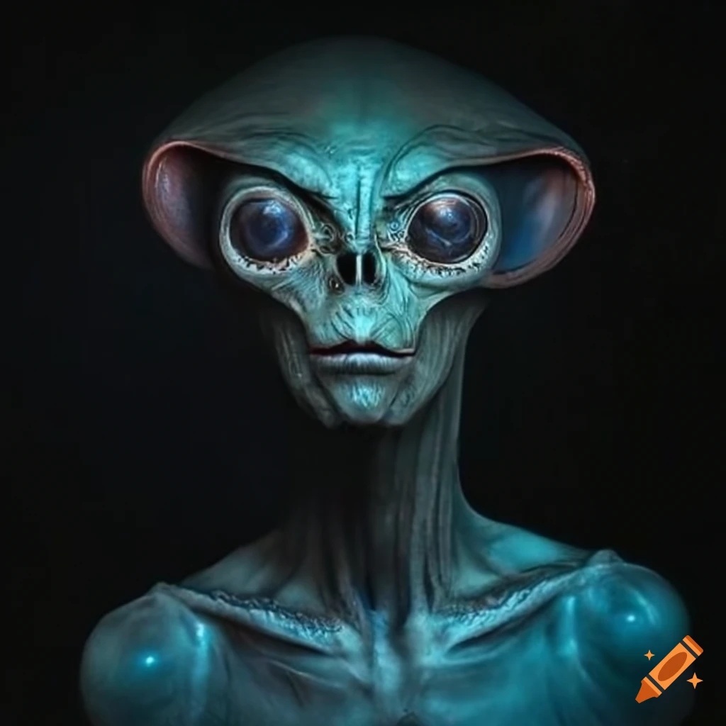 Italian-themed alien illustration