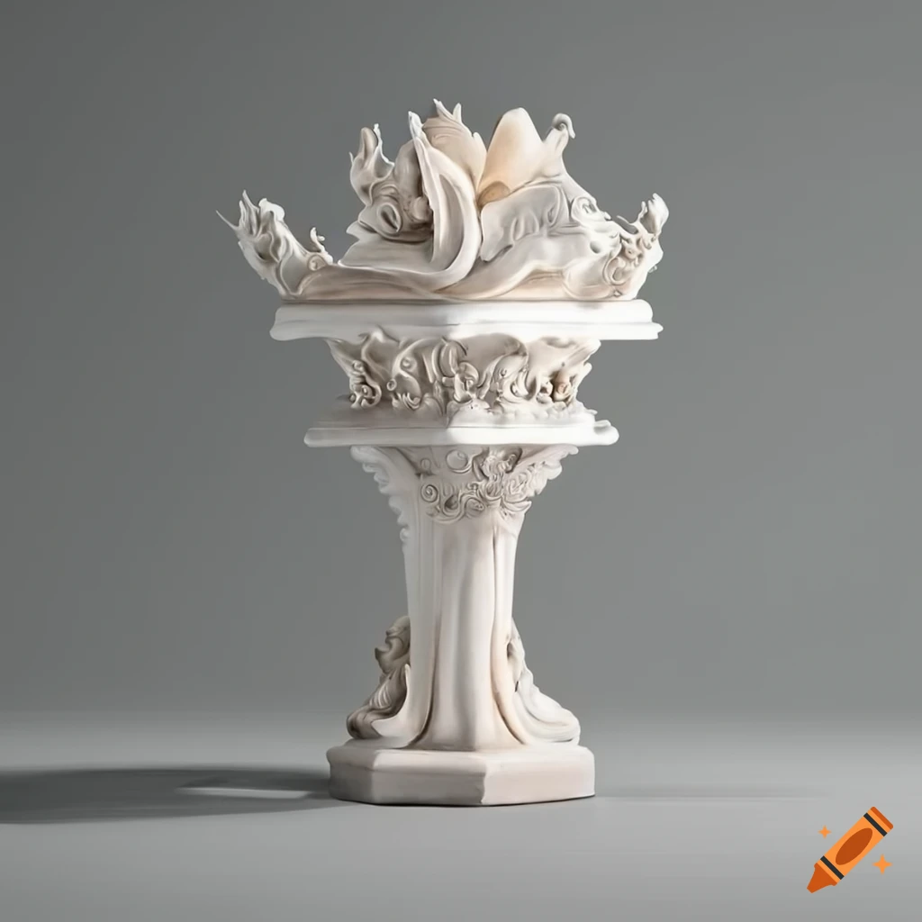 ornaments on a neoclassical altar