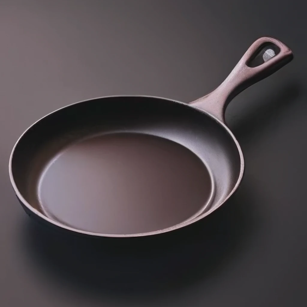Cast iron frying pan