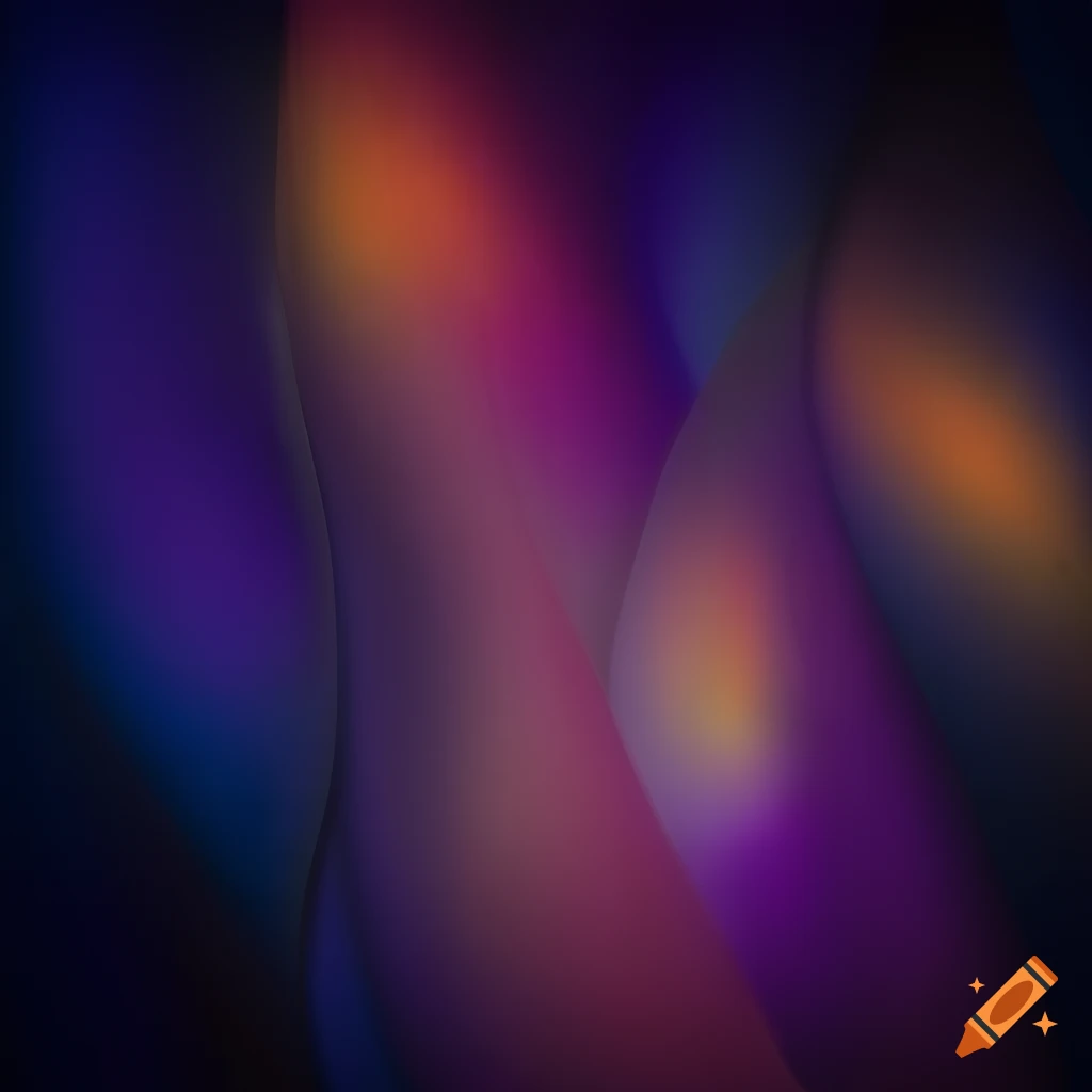 abstract botanical digital artwork with golden, indigo, blue, and green colors