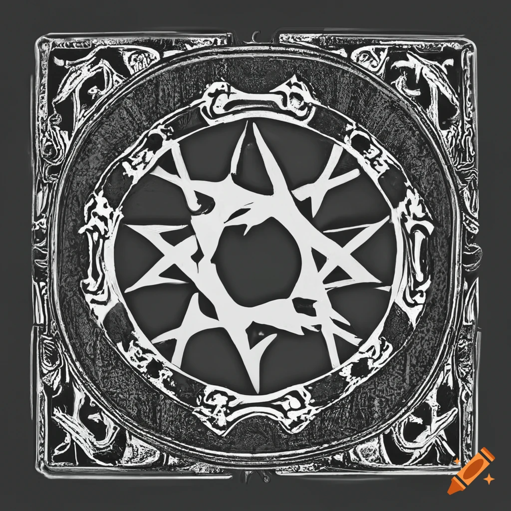 Spellcasting Symbol on black background