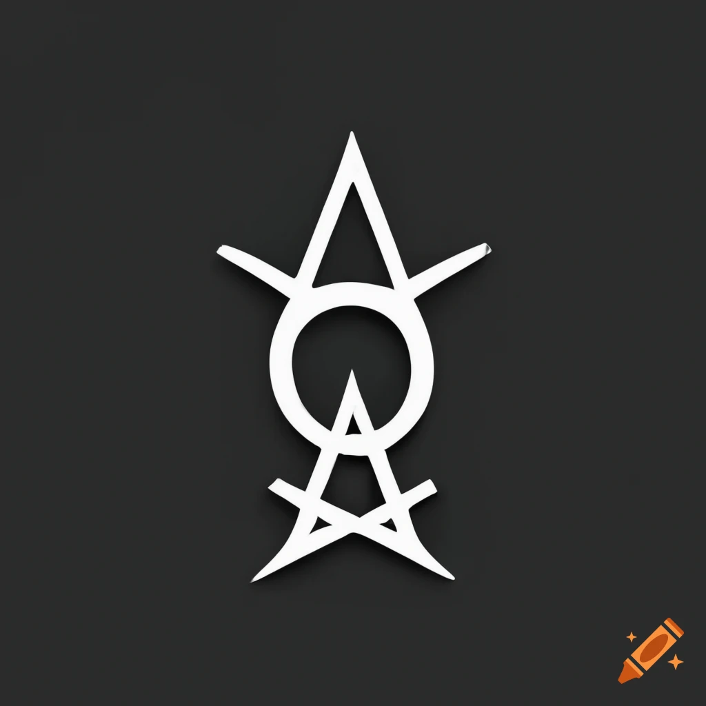 Spellcasting Symbol on black background