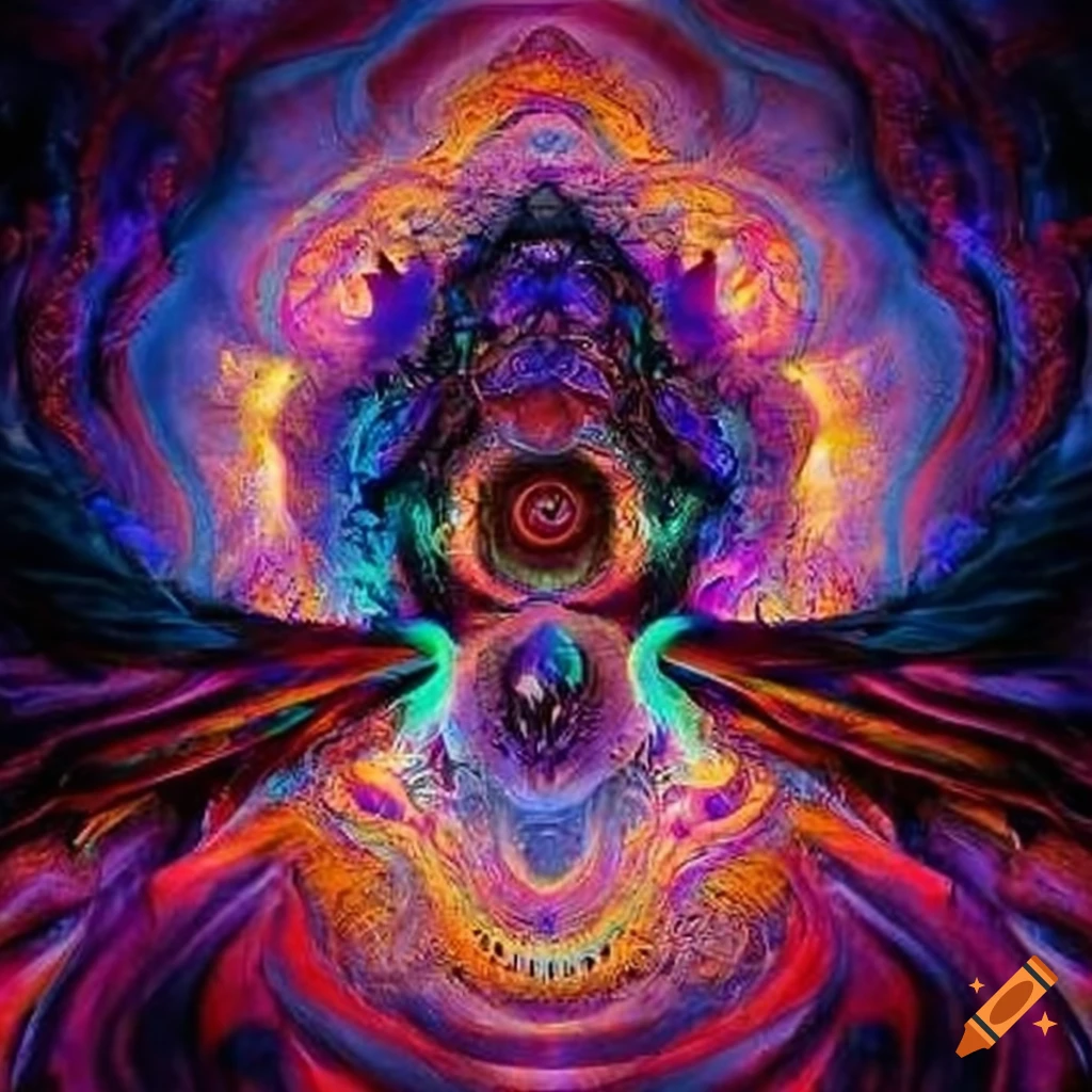 artistic representation of chaos and serenity