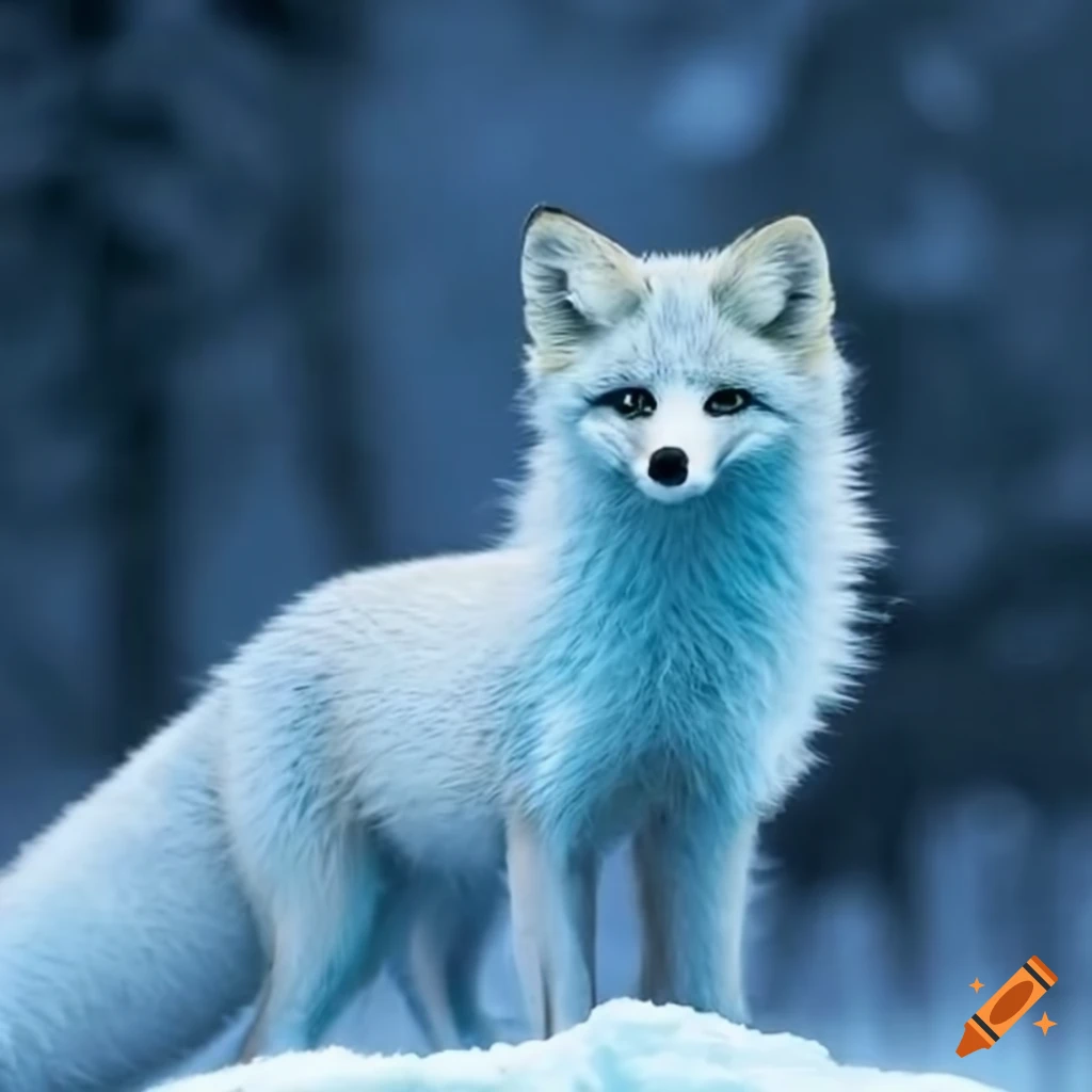 image of an ice fox