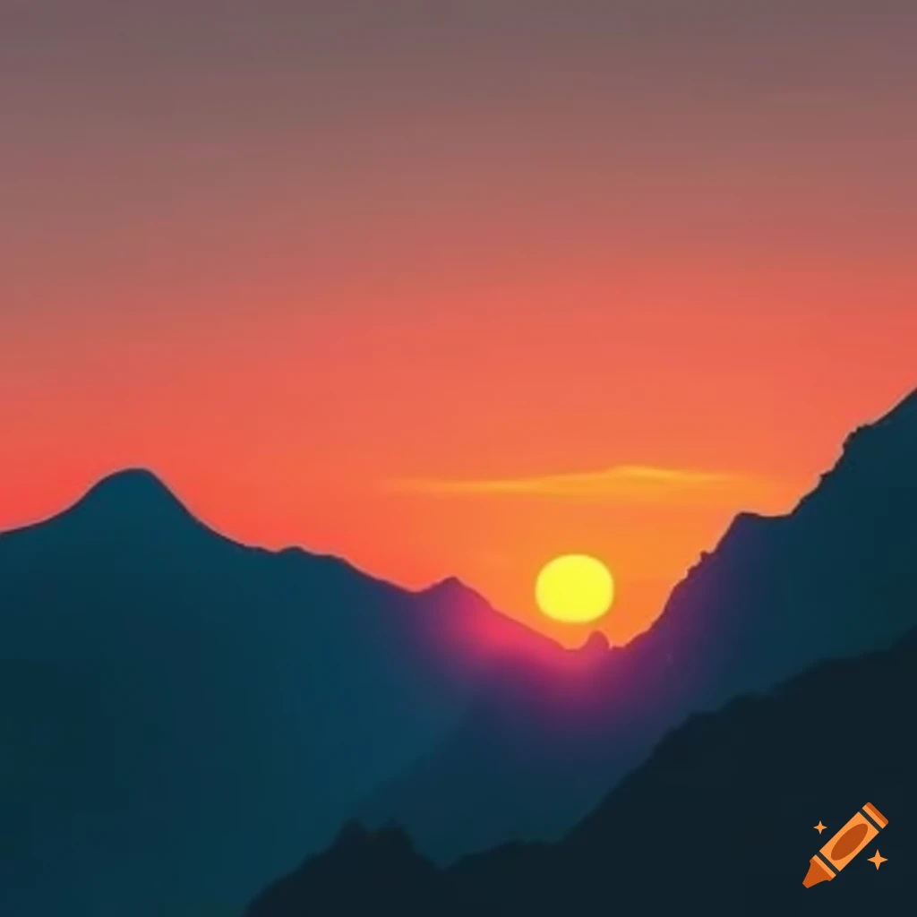 mountain sunset
