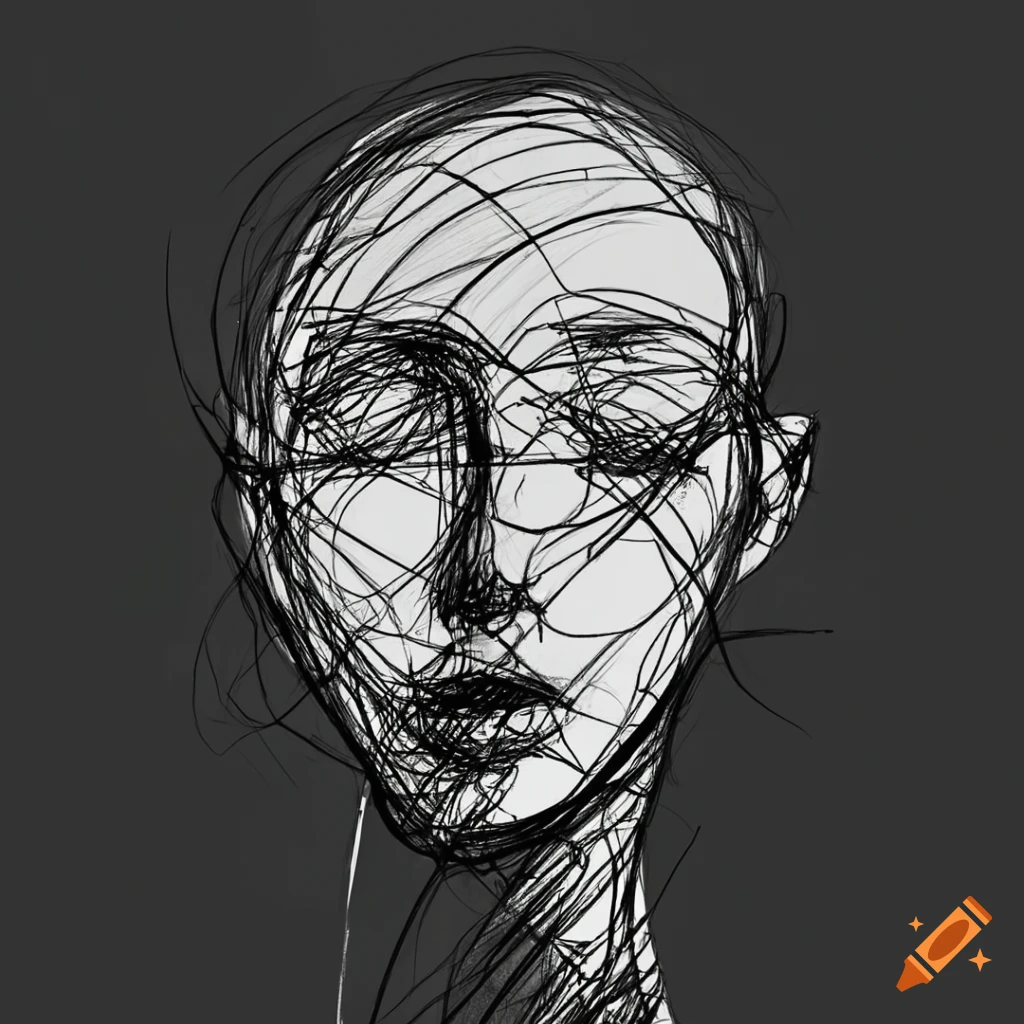 minimalistic doodle of a figure
