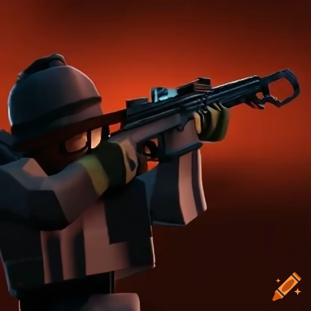 thumbnail for a Roblox game titled Gun Camp