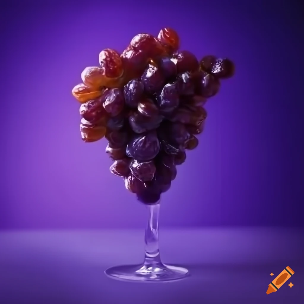 grappe de raisin avec des nuances de violet et de pourpre sur fond sombre