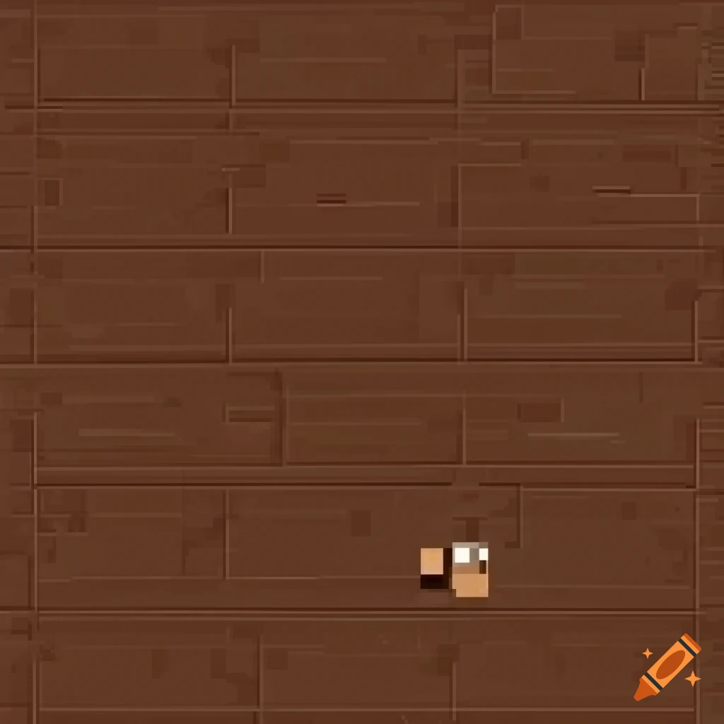 2D pixel art floor with brown cafe tiles