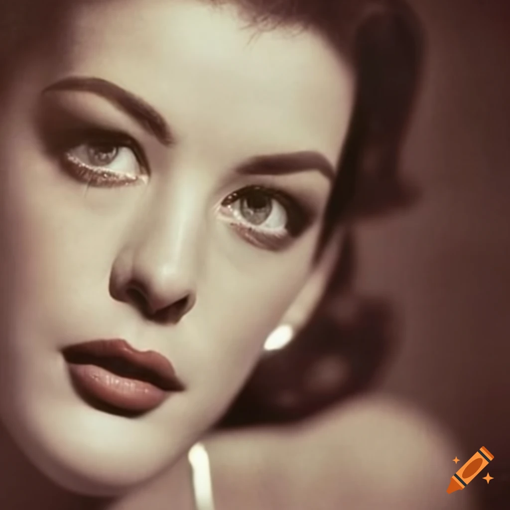 vintage romantic portrait of a woman