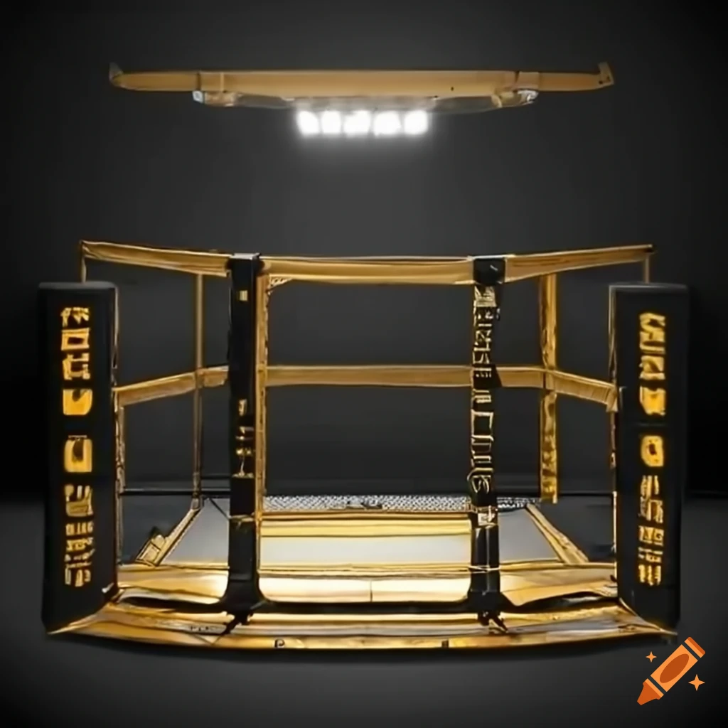 golden MMA cage