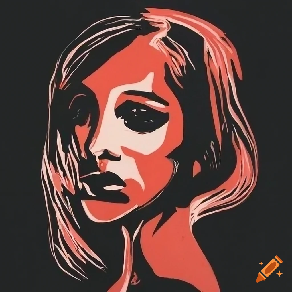 luigi amato inspired lino print style of women in various poses