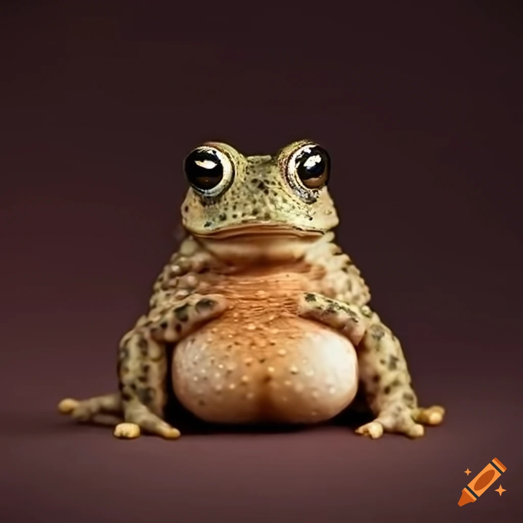 close-up of a toad