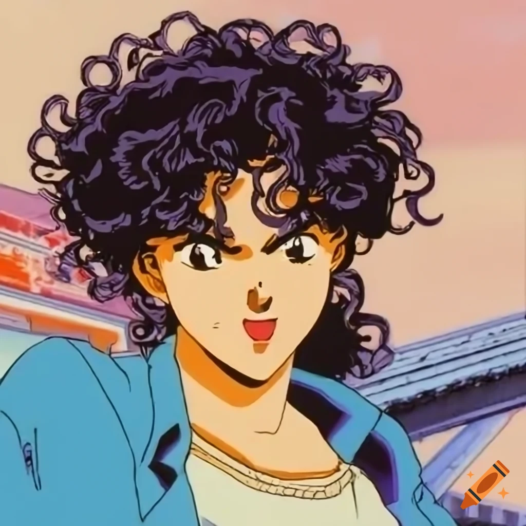 image of a young Mexican American man with long curly hair