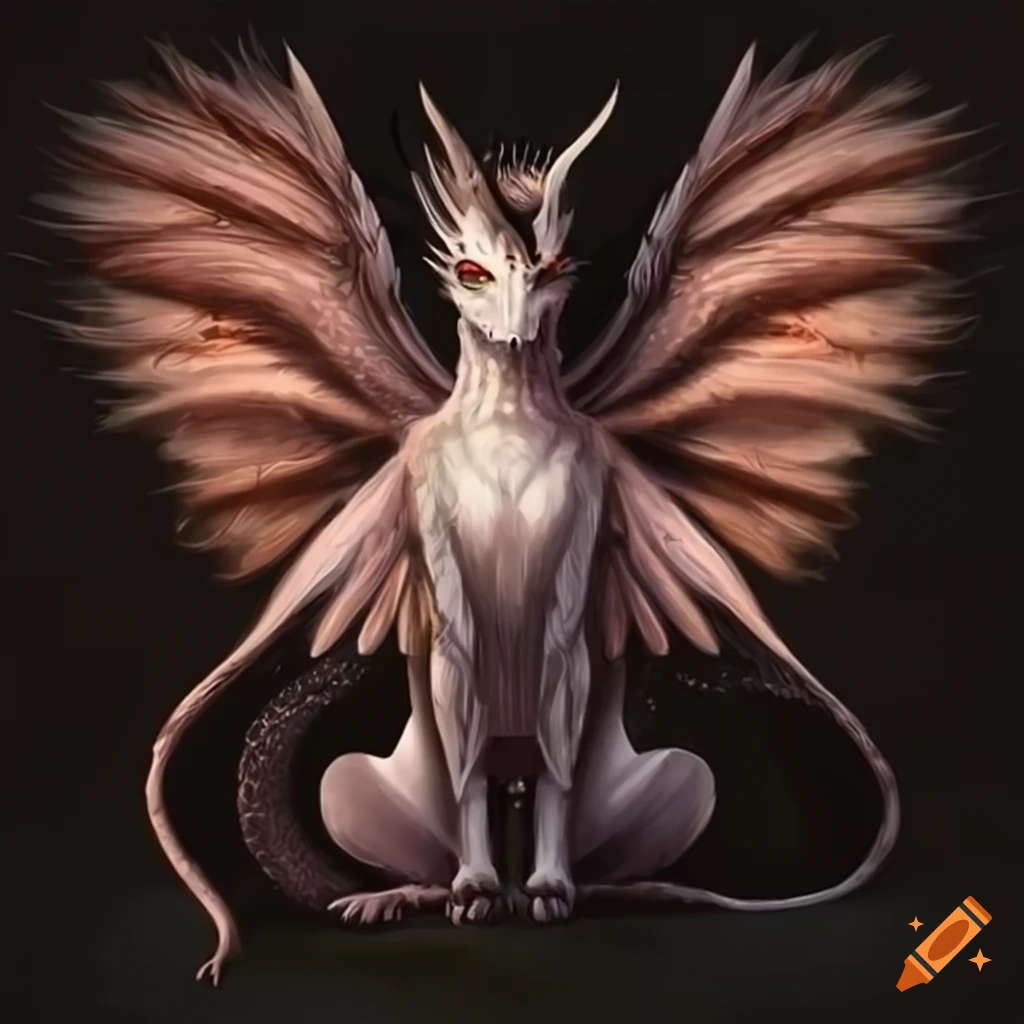 image of an elegant and friendly mythical creature