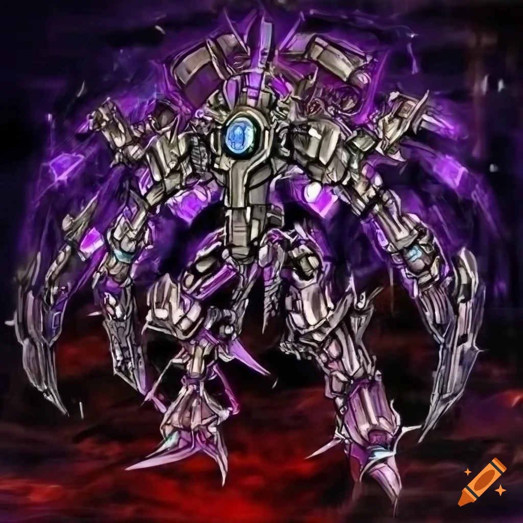 Futuristic mechanical divine entity in yu-gi-oh style artwork on Craiyon