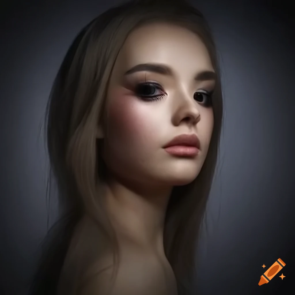 detailed portrait of a woman transformed into a Funko Pop figure