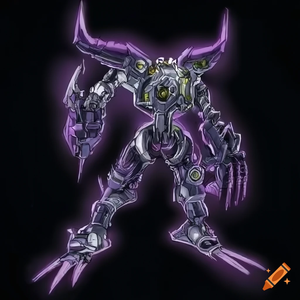 futuristic mechanical entity artwork