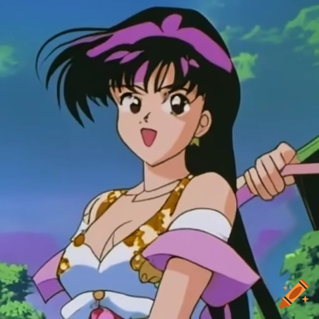 The Birth of Venus reimagined as 80s anime OVA
