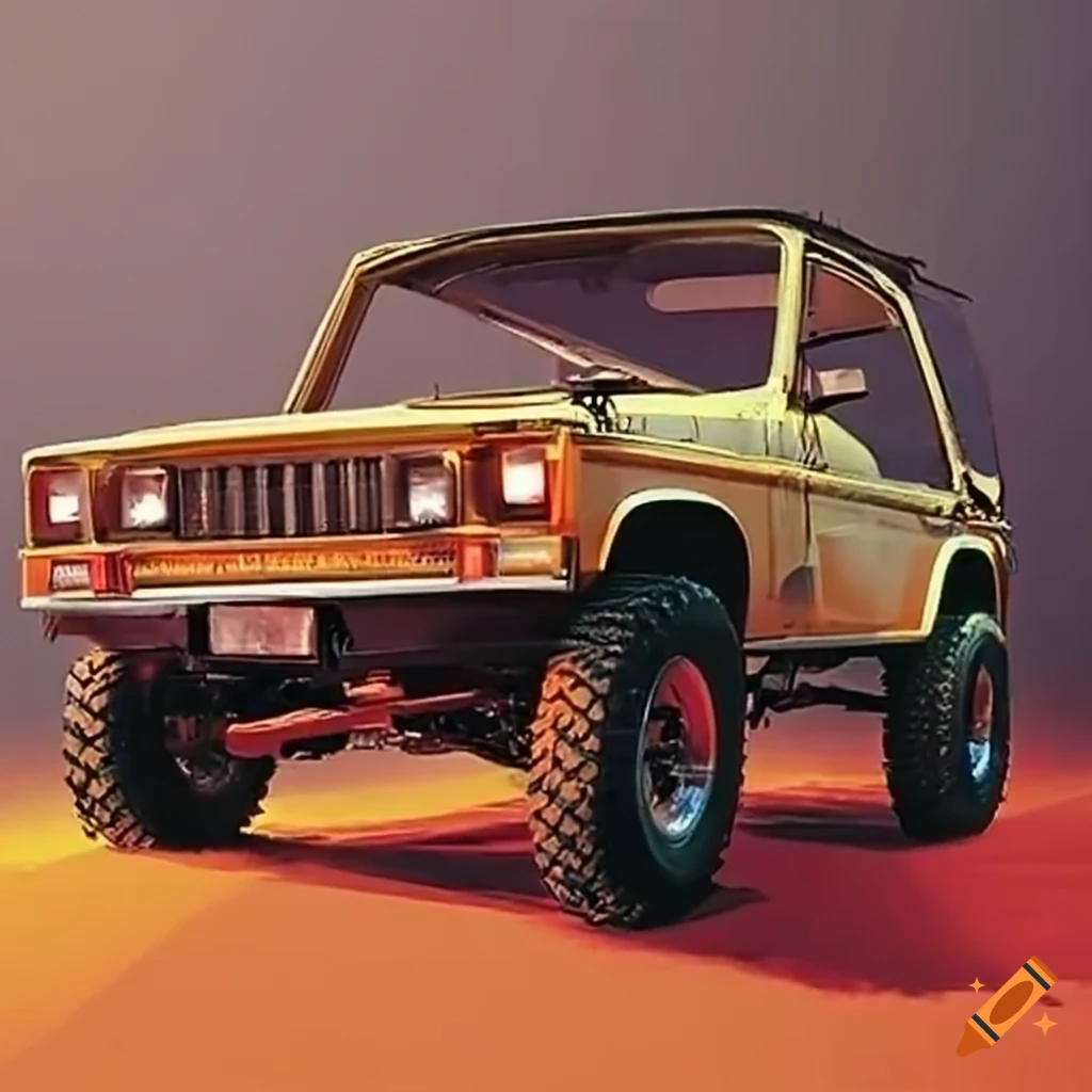 retro offroad vehicle from the 1980's