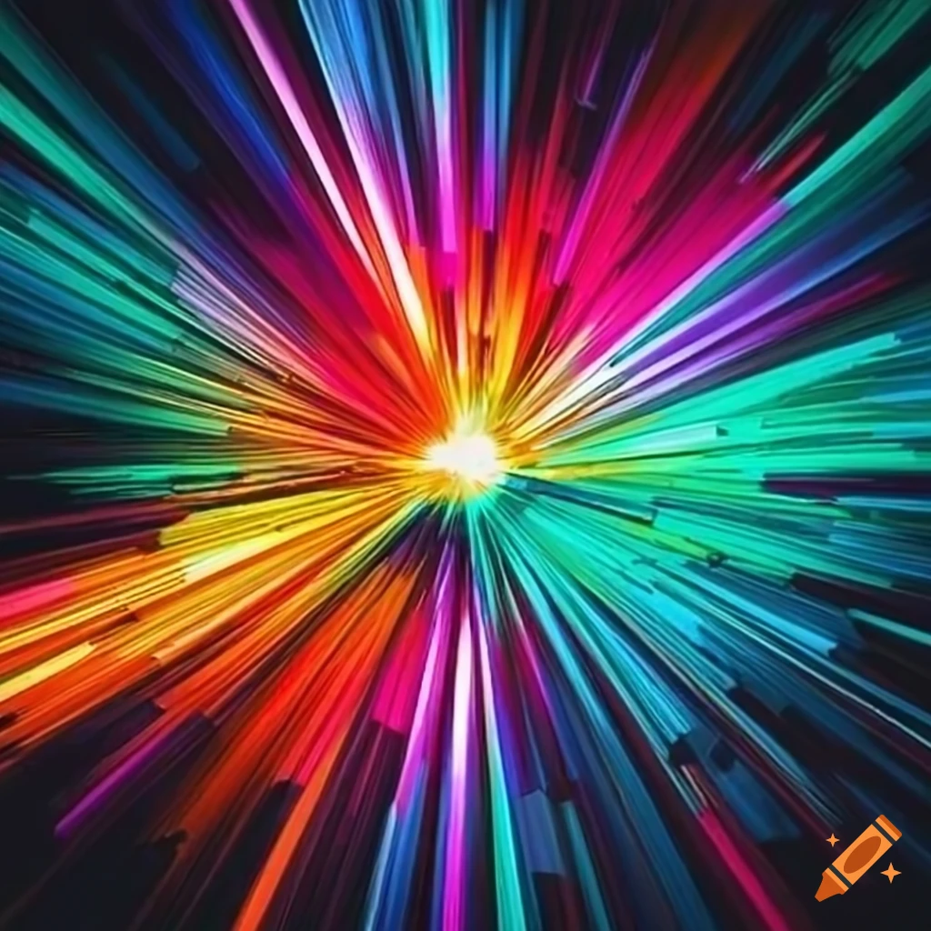 colorful abstract time-line design