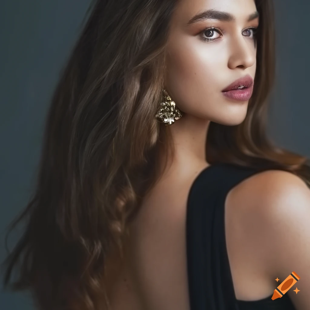 stunning young woman for fashion magazine cover