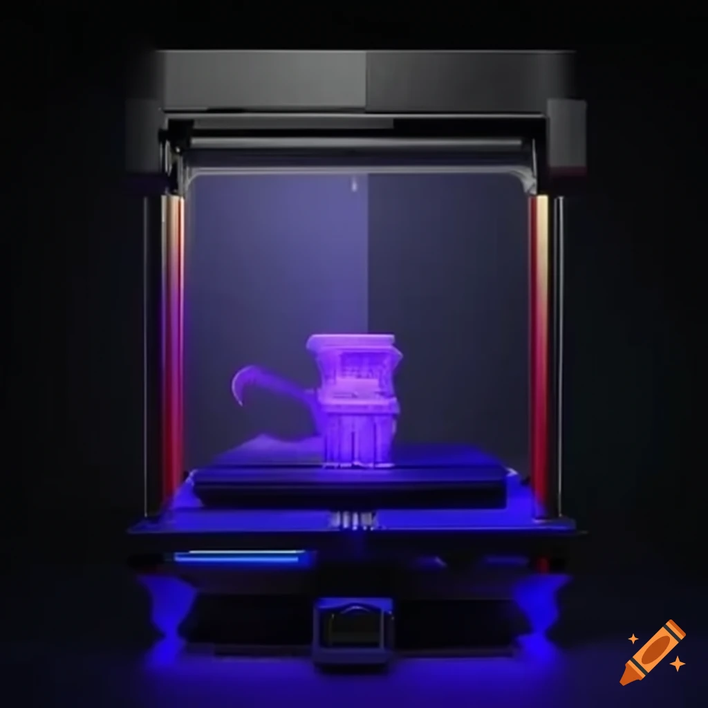 3D printer creating a computer