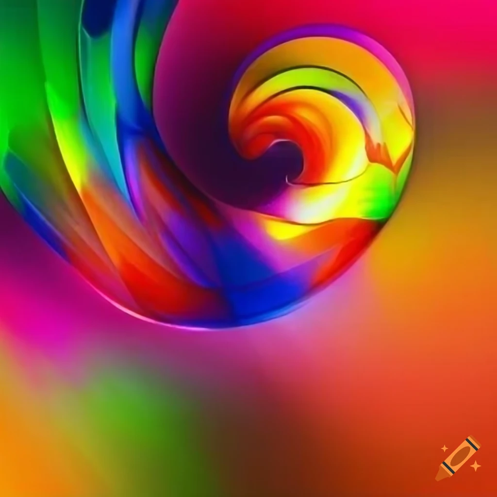 colorful abstract time-line design