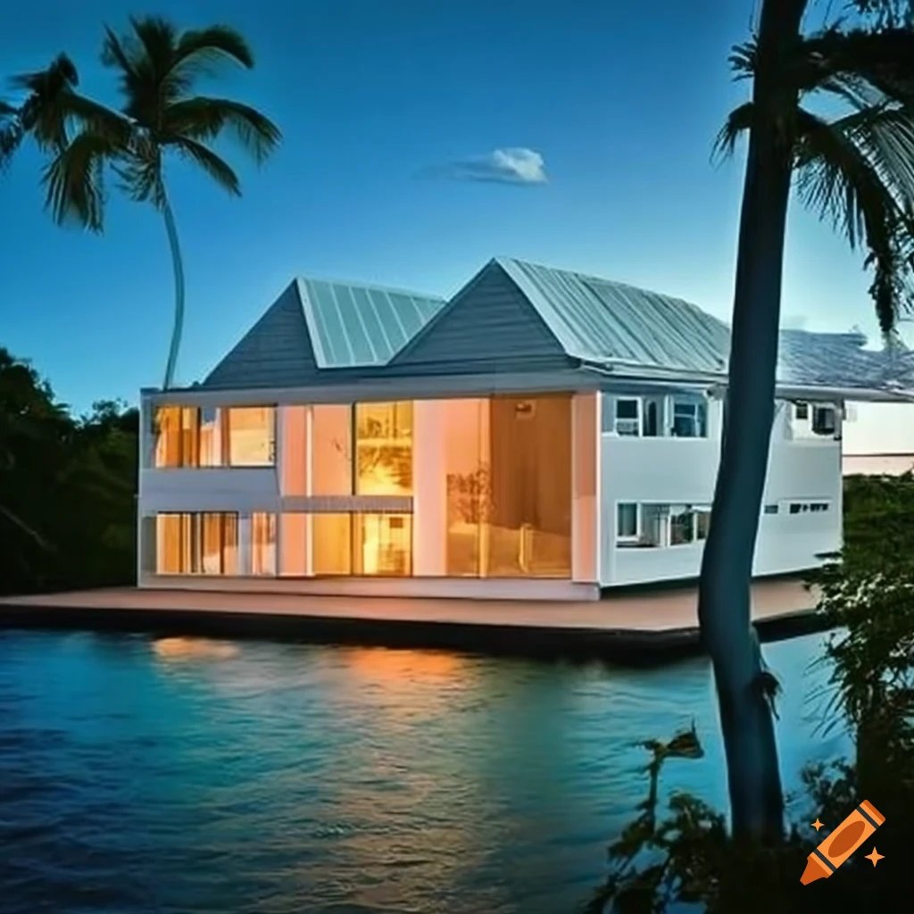 solar-powered house in the West Indies