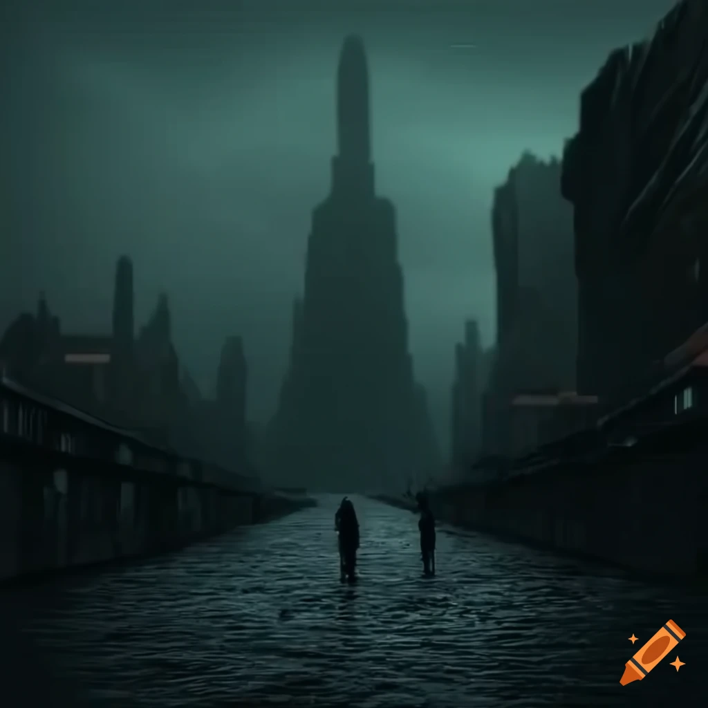 dystopian android in high resolution