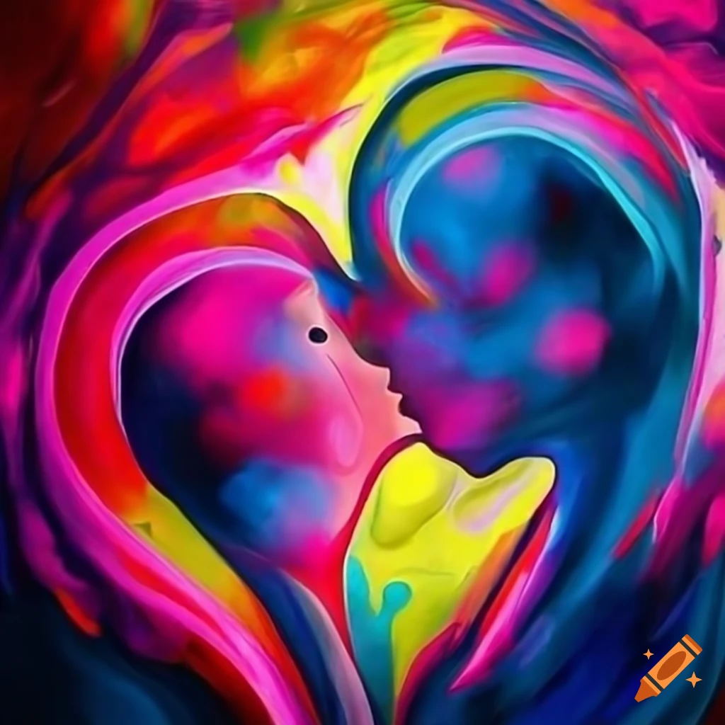 abstract art representing love