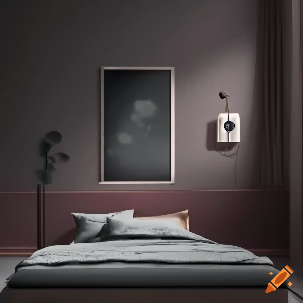 mockup of a bedroom design