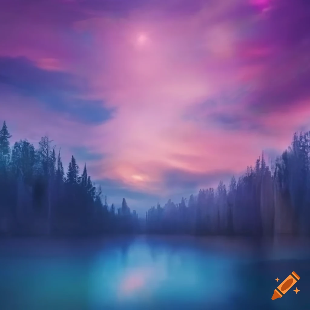 image representing a peaceful and loving ethereal world