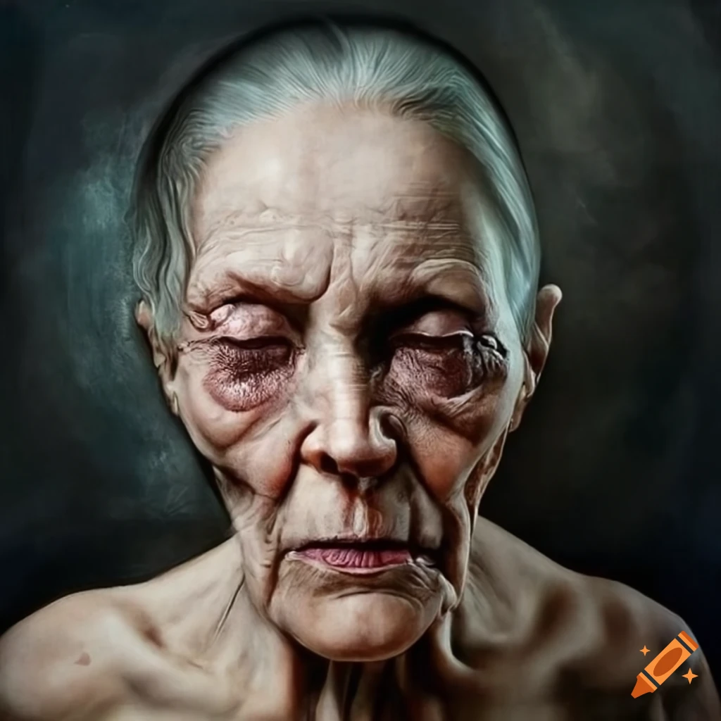 surrealistic portrait of a man losing his memory