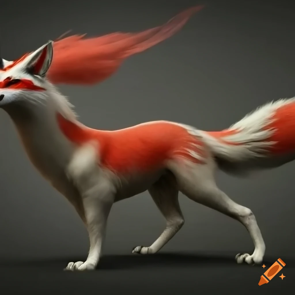 artistic depiction of a Tengoku kitsune