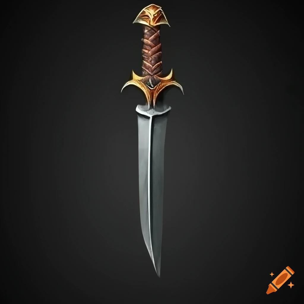 black background with a Viking dagger symbol