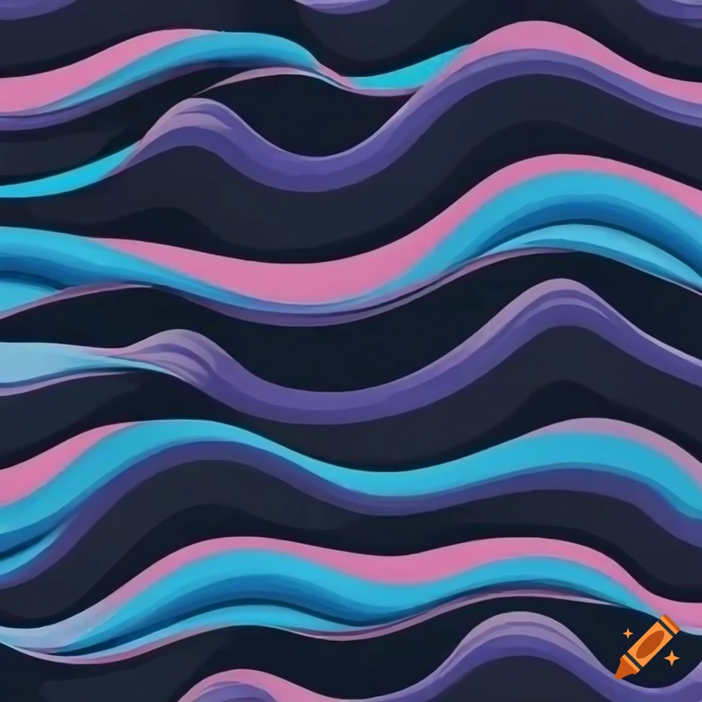 seamless pattern of crashing waves
