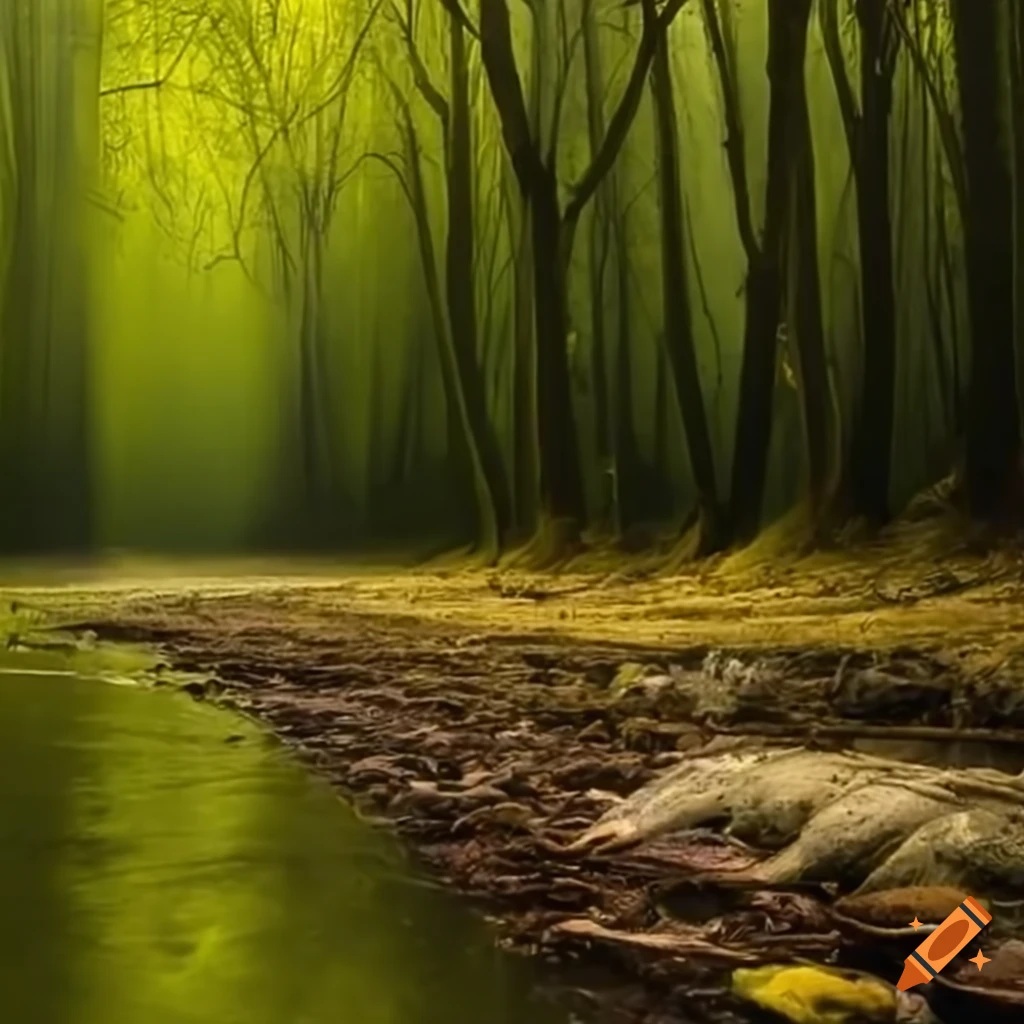 image depicting the impact of human activities on nature