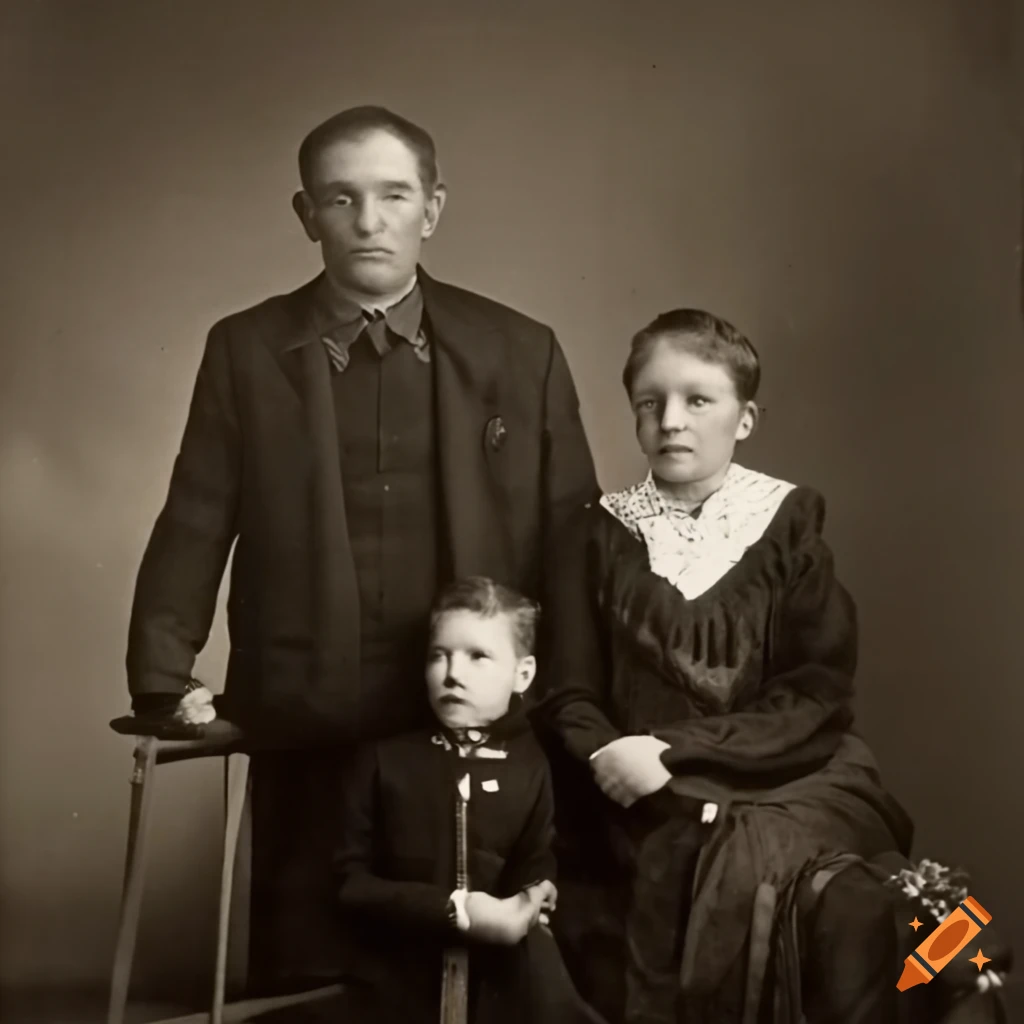portrait of Joseph Stone and his family in 1935