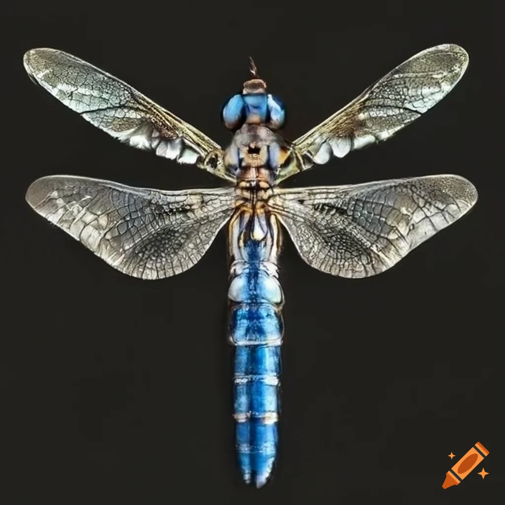 platinum dragonfly specimen