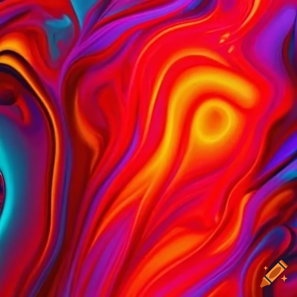 vibrant neon texture with underwater theme