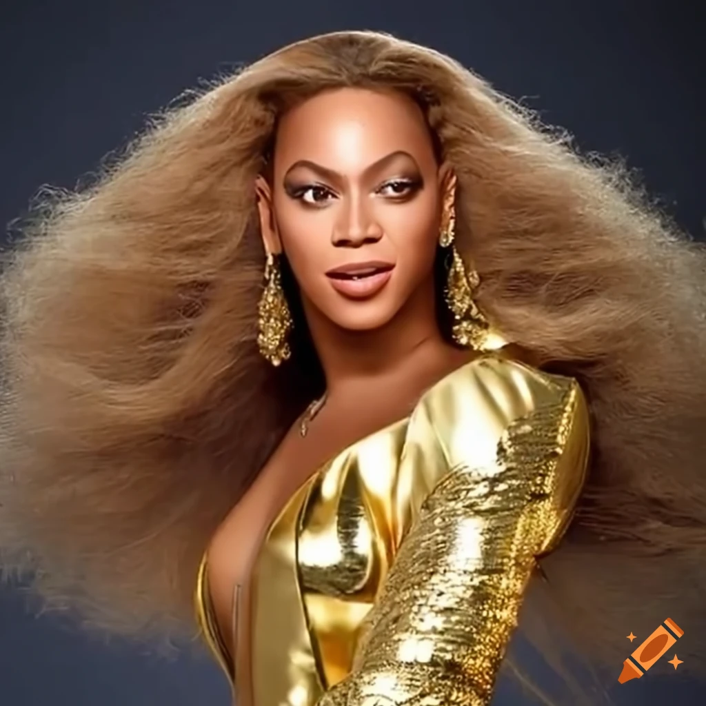 Gold boots worn by beyonce on Craiyon
