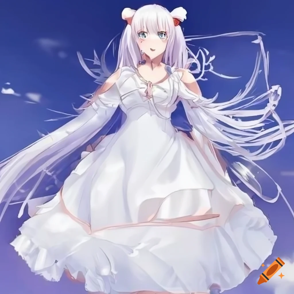 UK Hanakimi Girls White Dress main image 1