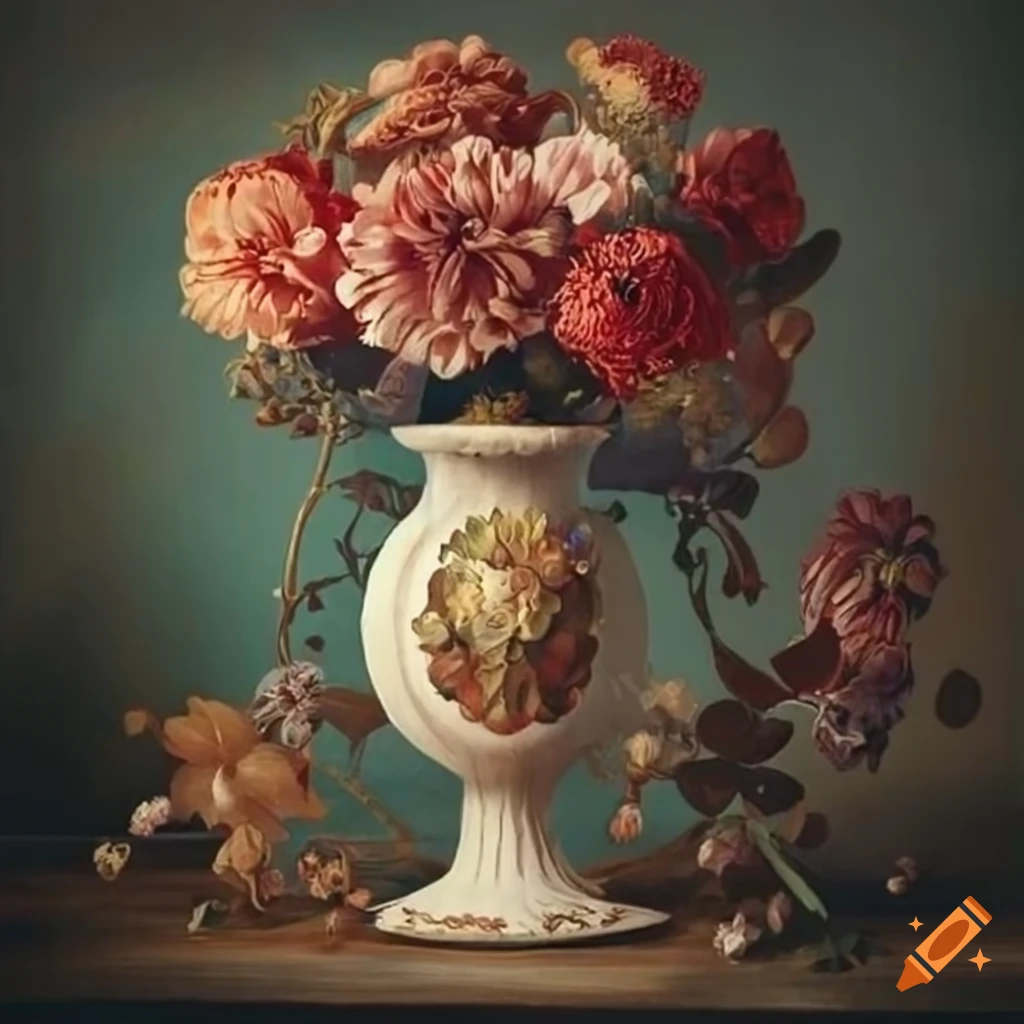vase of flowers tapestry