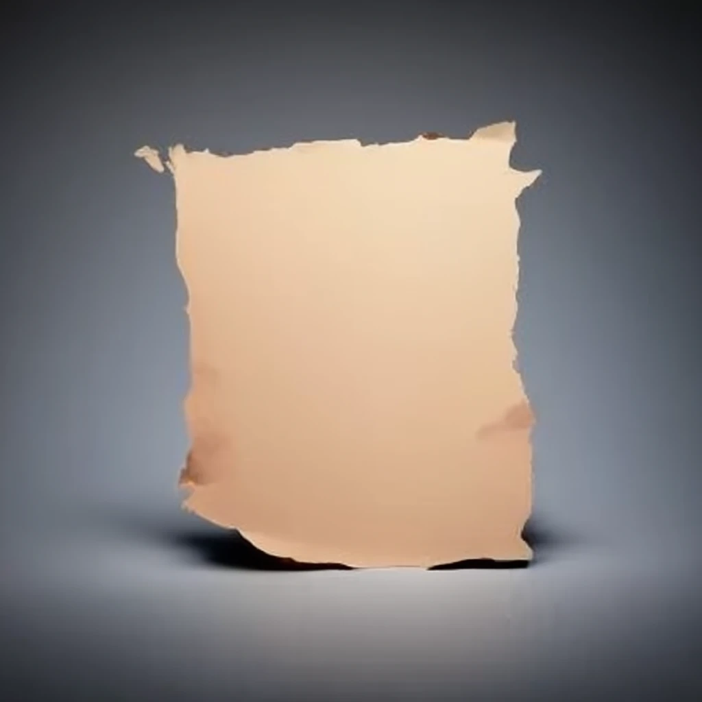 Blank sheet of paper