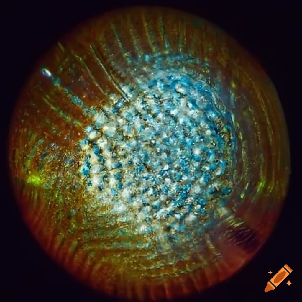 microscopic view of a crystal diamond texture