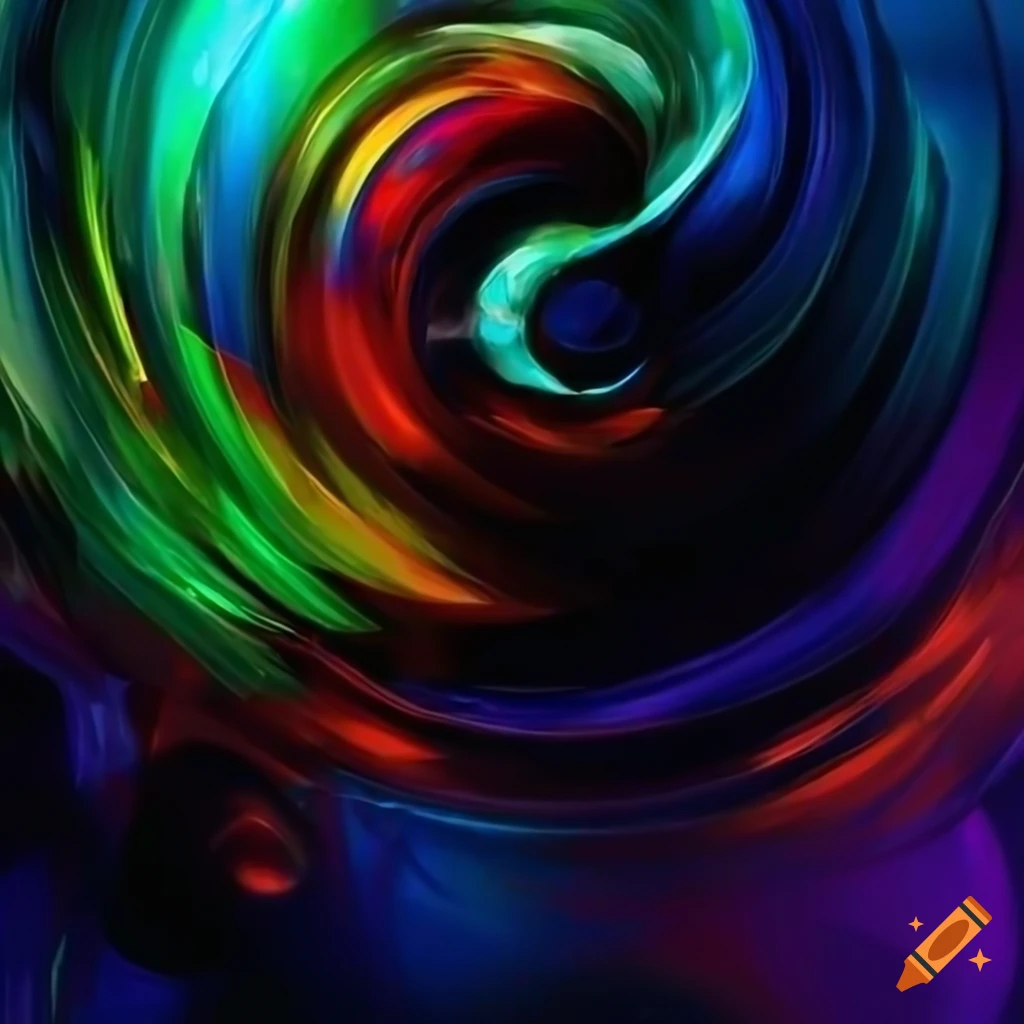 vibrant abstract digital art by Ashley Wood